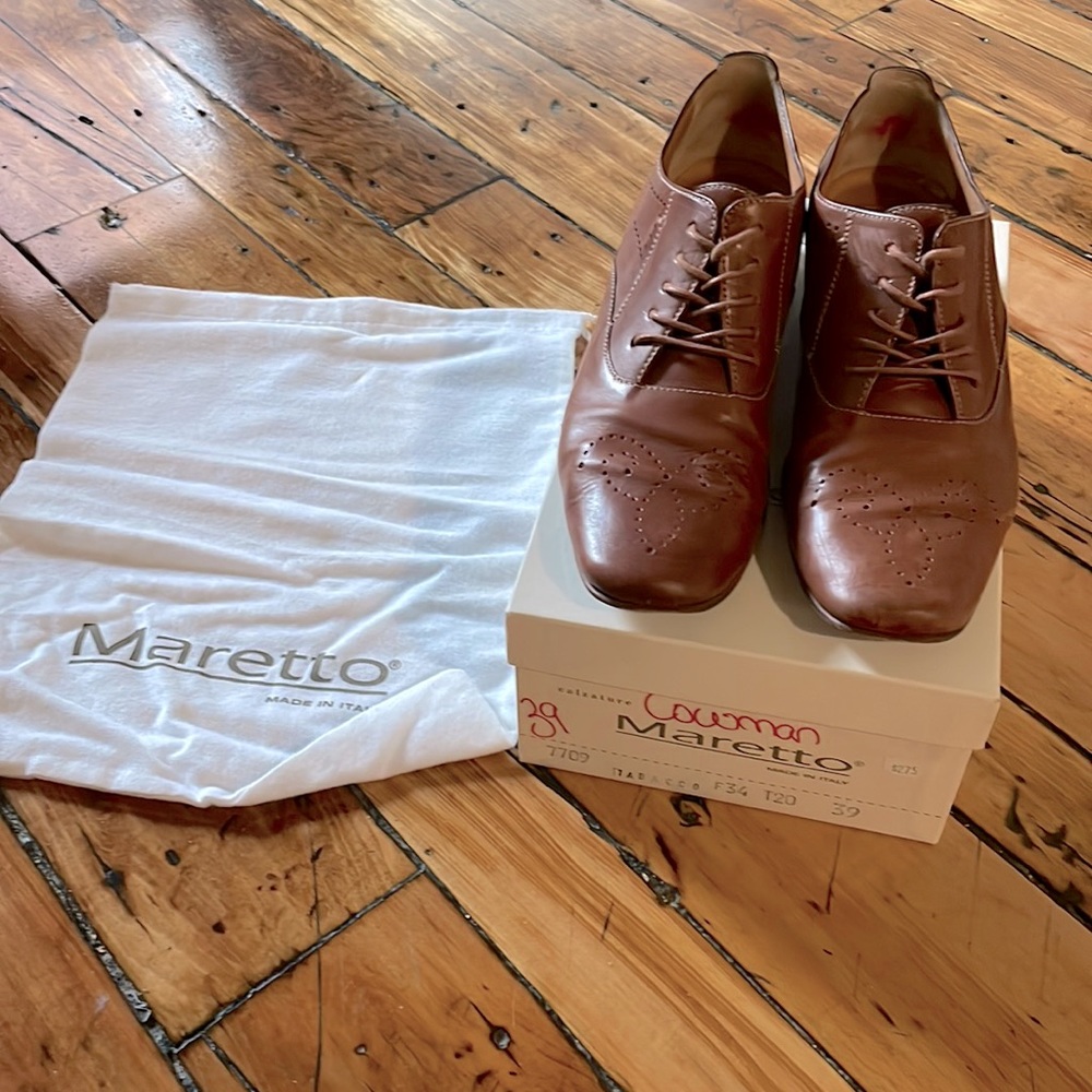 Maretto Italian Leather Oxfords